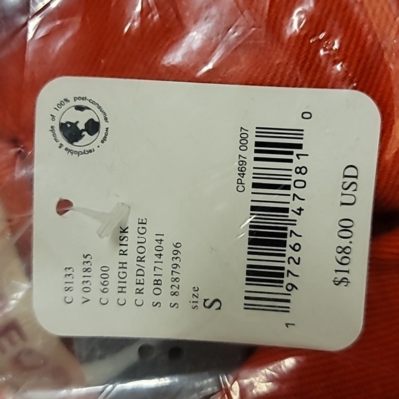 C- Free People Highlands Solid Peacoat/Jacket in High Risk Red NWT - Picture 4 of 4